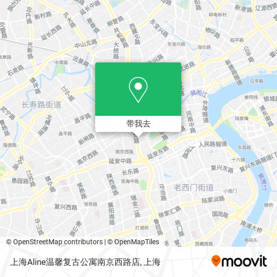 上海Aline温馨复古公寓南京西路店地图