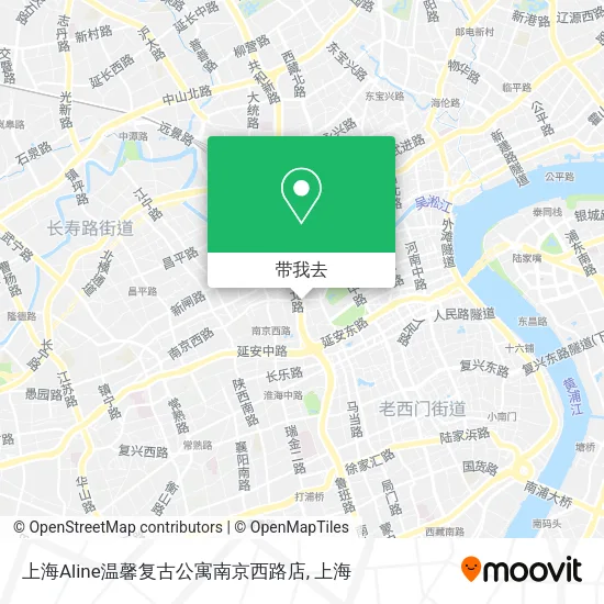上海Aline温馨复古公寓南京西路店地图