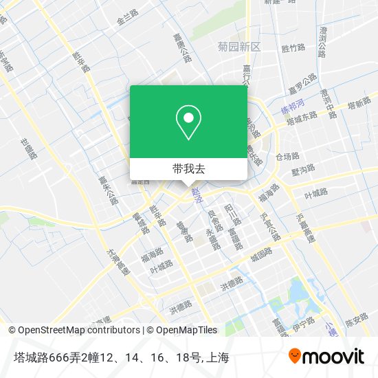 塔城路666弄2幢12、14、16、18号地图