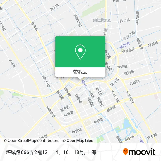塔城路666弄2幢12、14、16、18号地图