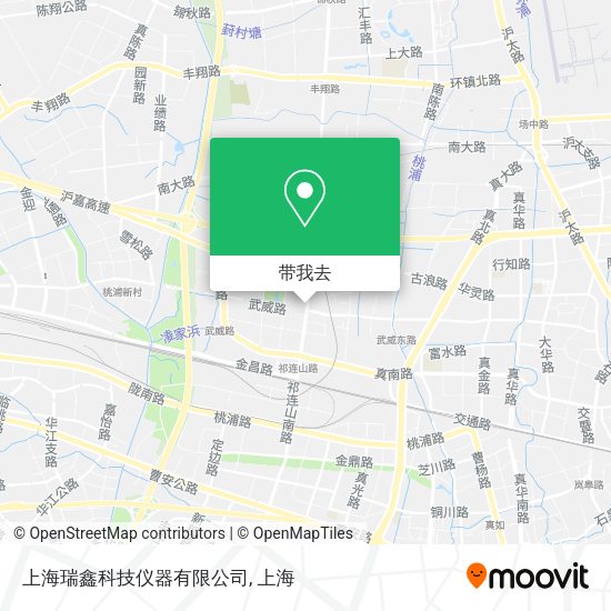 上海瑞鑫科技仪器有限公司地图