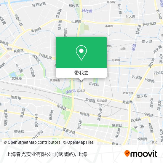 上海春光实业有限公司(武威路)地图