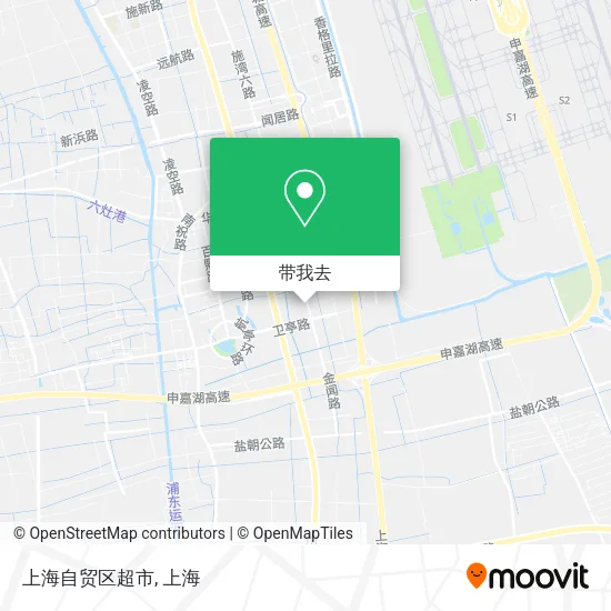 上海自贸区超市地图