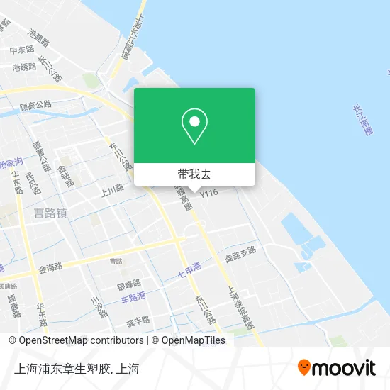 上海浦东章生塑胶地图