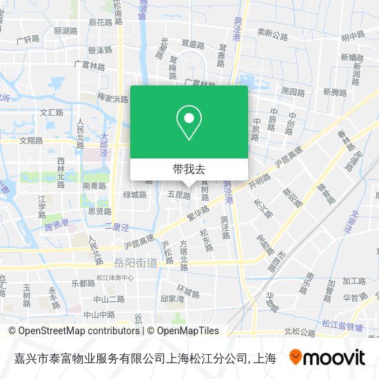 嘉兴市泰富物业服务有限公司上海松江分公司地图