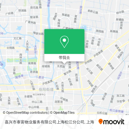 嘉兴市泰富物业服务有限公司上海松江分公司地图
