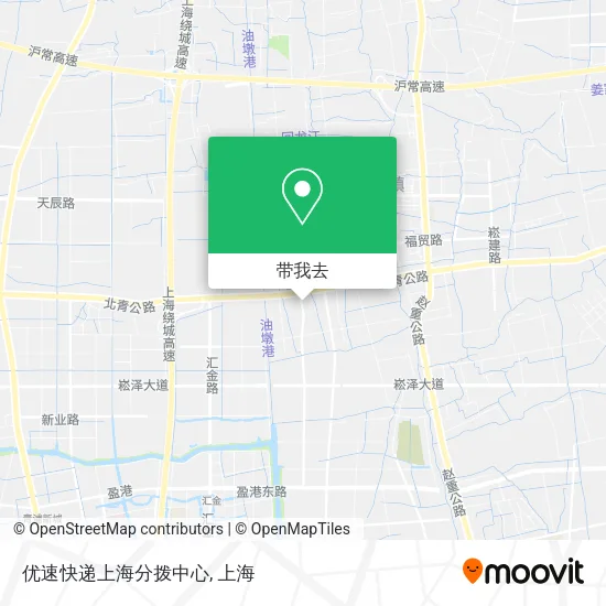 优速快递上海分拨中心地图