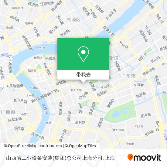 山西省工业设备安装(集团)总公司上海分司地图