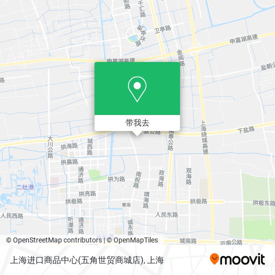 上海进口商品中心(五角世贸商城店)地图