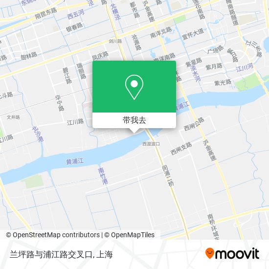 兰坪路与浦江路交叉口地图