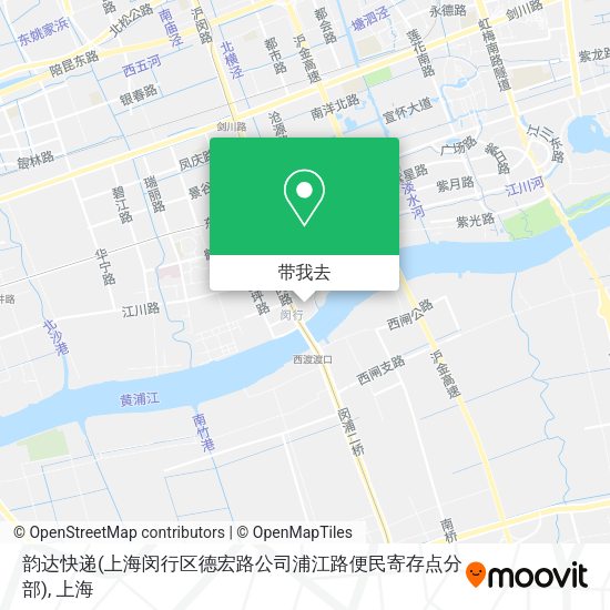 韵达快递(上海闵行区德宏路公司浦江路便民寄存点分部)地图