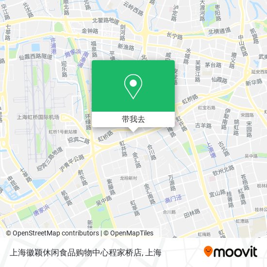 上海徽颖休闲食品购物中心程家桥店地图