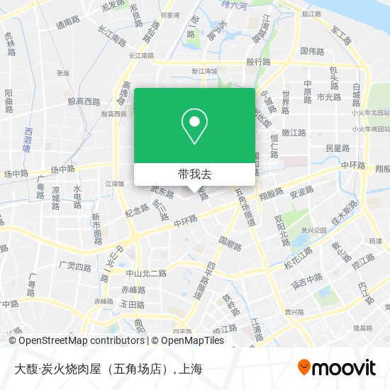 大馥·炭火烧肉屋（五角场店）地图