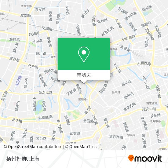 扬州扦脚地图