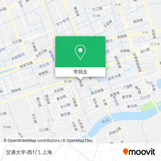 交通大学-西1门地图