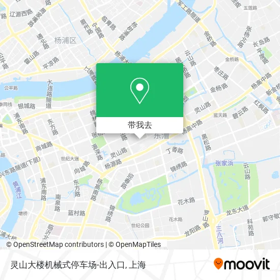 灵山大楼机械式停车场-出入口地图