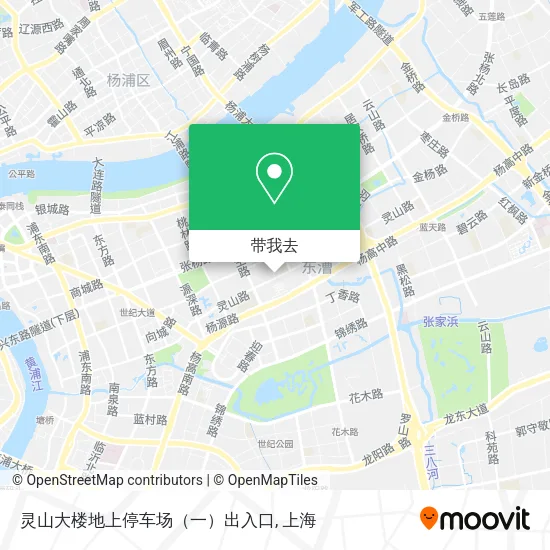 灵山大楼地上停车场（一）出入口地图