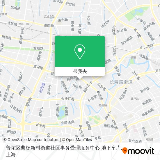 普陀区曹杨新村街道社区事务受理服务中心-地下车库地图
