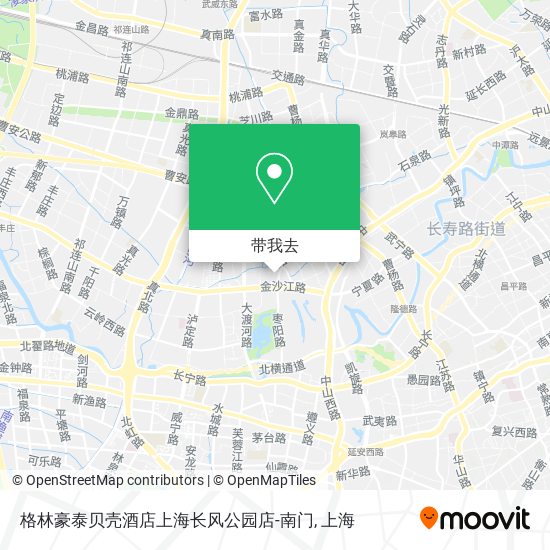 格林豪泰贝壳酒店上海长风公园店-南门地图