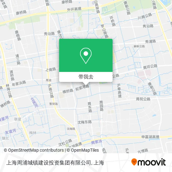 上海周浦城镇建设投资集团有限公司地图