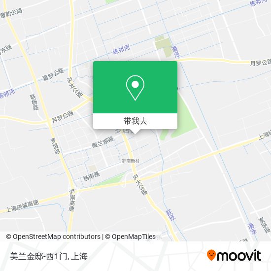 美兰金邸-西1门地图
