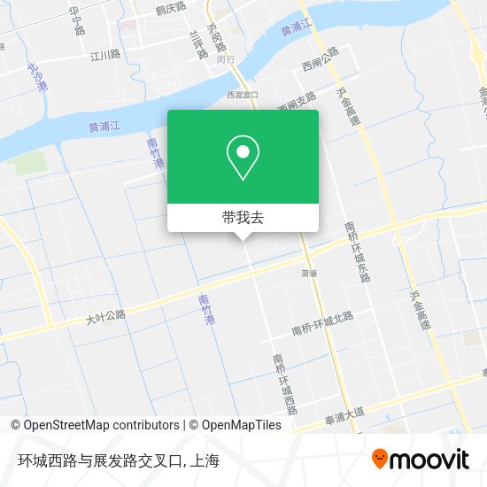 环城西路与展发路交叉口地图