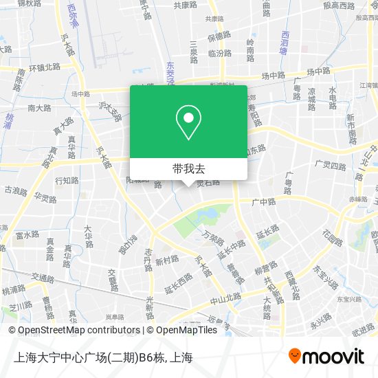上海大宁中心广场(二期)B6栋地图