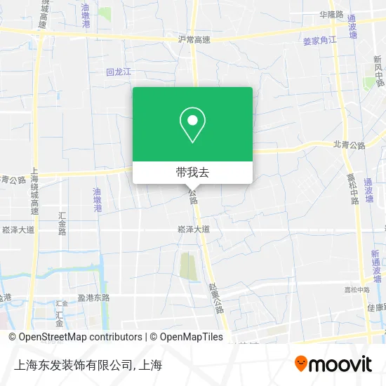 上海东发装饰有限公司地图
