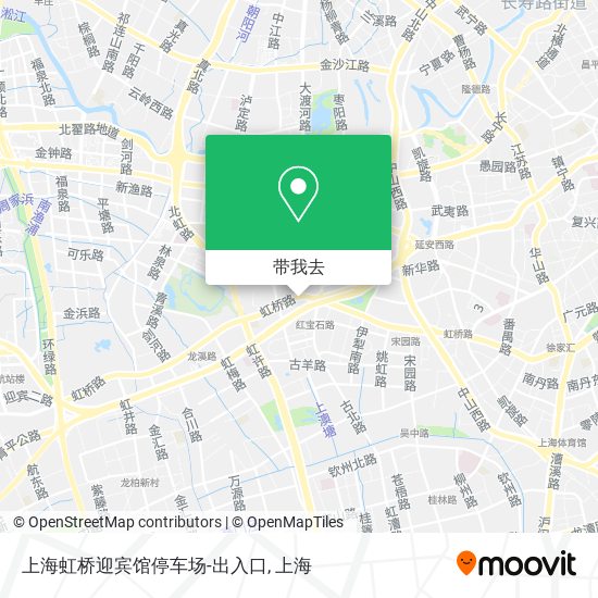 上海虹桥迎宾馆停车场-出入口地图