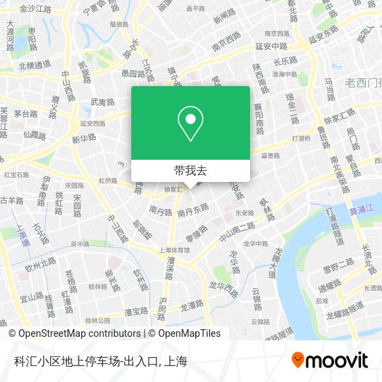 科汇小区地上停车场-出入口地图