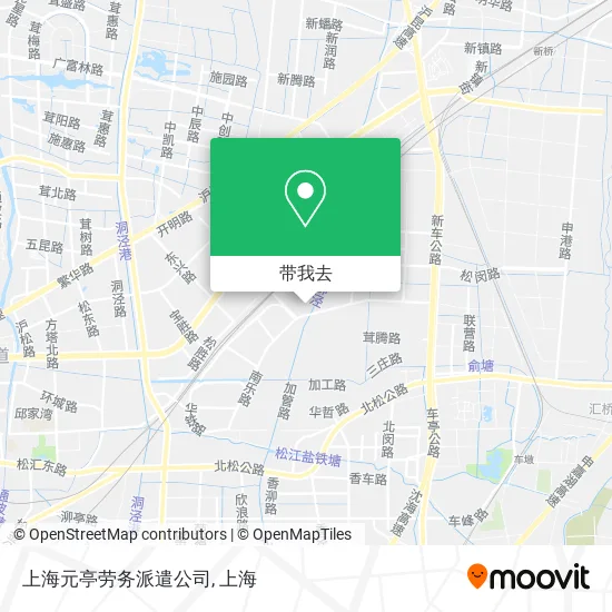 上海元亭劳务派遣公司地图