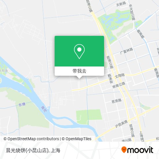 晨光烧饼(小昆山店)地图