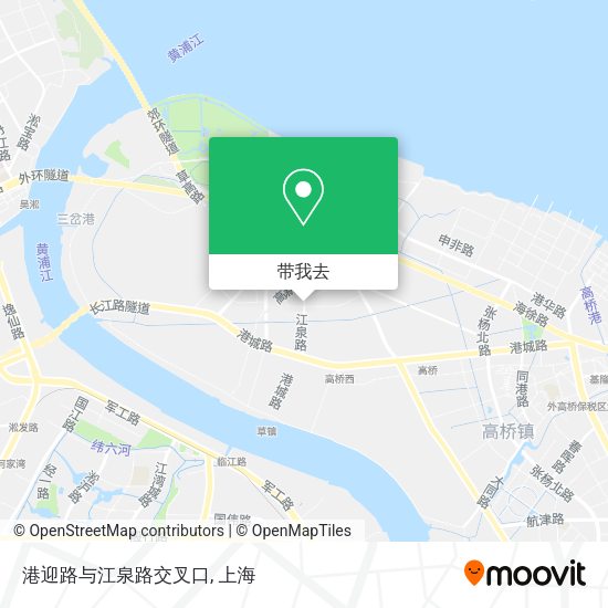 港迎路与江泉路交叉口地图