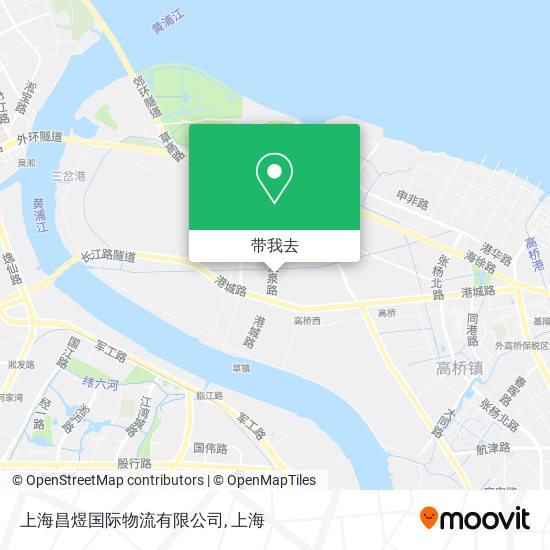 上海昌煜国际物流有限公司地图