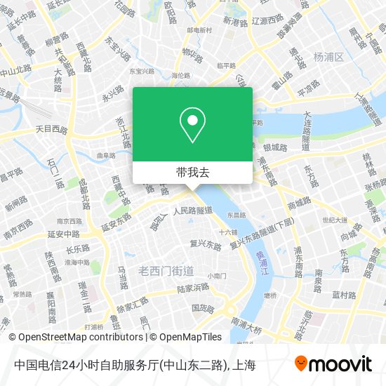 中国电信24小时自助服务厅(中山东二路)地图