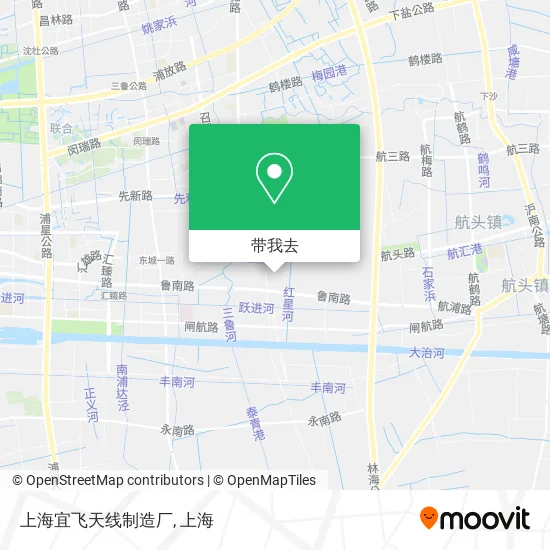 上海宜飞天线制造厂地图