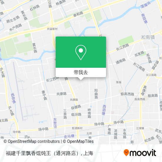 福建千里飘香馄饨王（通河路店）地图