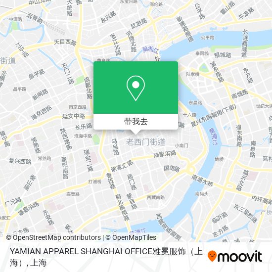 YAMIAN APPAREL SHANGHAI OFFICE雅冕服饰（上海）地图