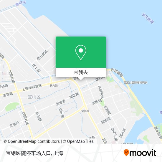宝钢医院停车场入口地图