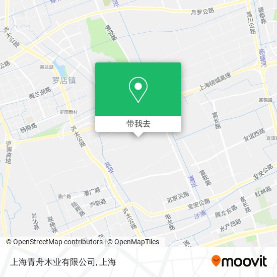 上海青舟木业有限公司地图
