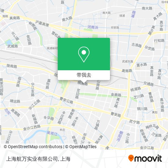 上海航万实业有限公司地图