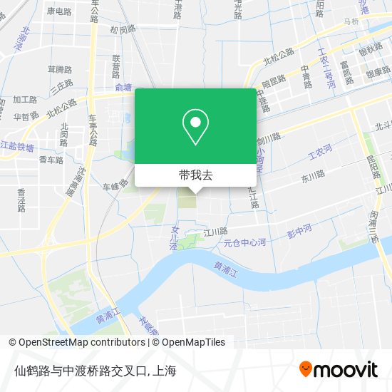 仙鹤路与中渡桥路交叉口地图