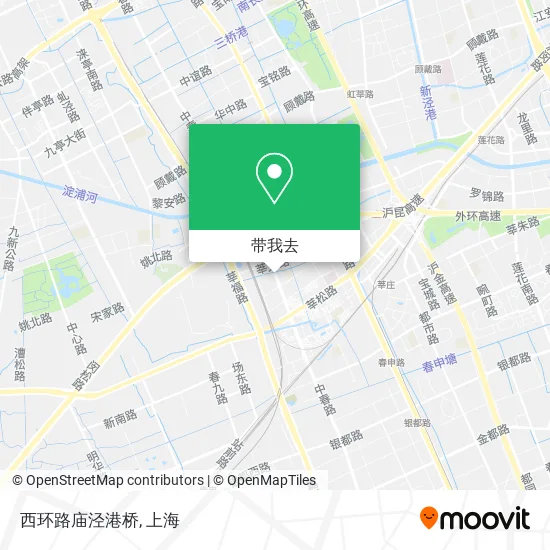 西环路庙泾港桥地图