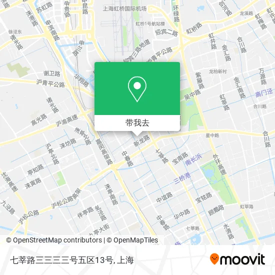 七莘路三三三三号五区13号地图