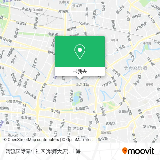 湾流国际青年社区(华师大店)地图