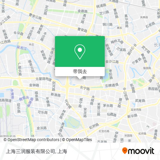 上海三润服装有限公司地图