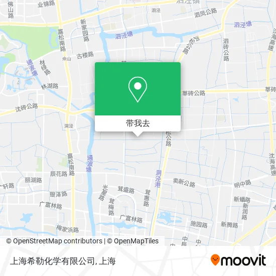 上海希勒化学有限公司地图