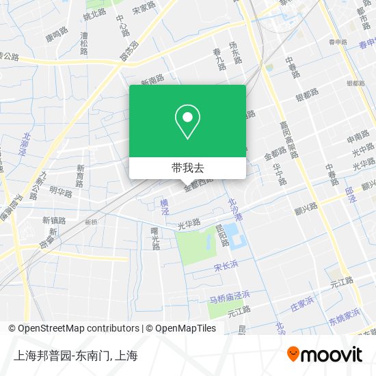 上海邦普园-东南门地图