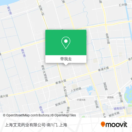 上海艾克药业有限公司-南1门地图