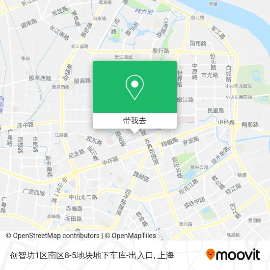 创智坊1区南区8-5地块地下车库-出入口地图